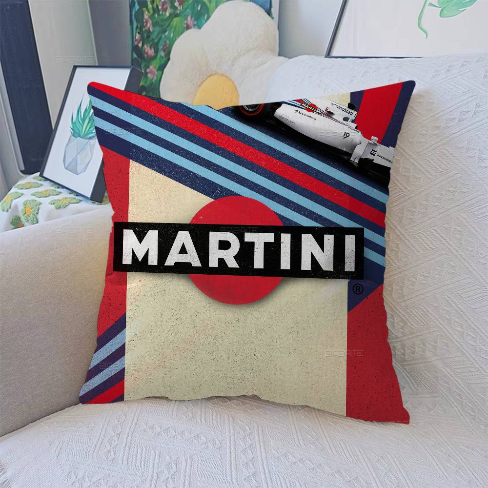 Classic Cocktail M-Martini Racing Personalized Pillow Cover Kids Bedroom Wild Party Decor Pillowcase Kid Birthday Shower Gift
