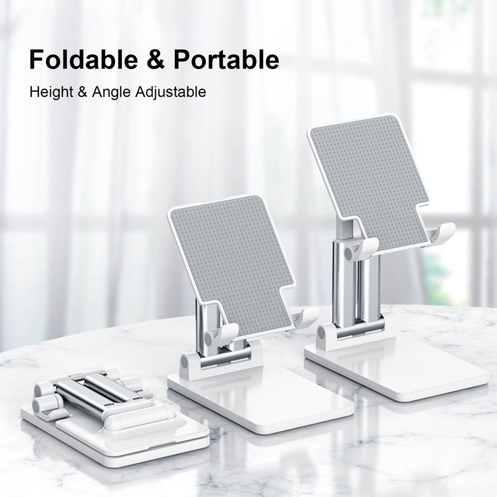 Desktop Tablet Mobile Phone Holder Stand Angle Height Adjustable Foldable Cell Phone Stand