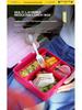 Creative Student Bento Lunch Box: Portable, Large Capacity, with Handle for Travel & Camping