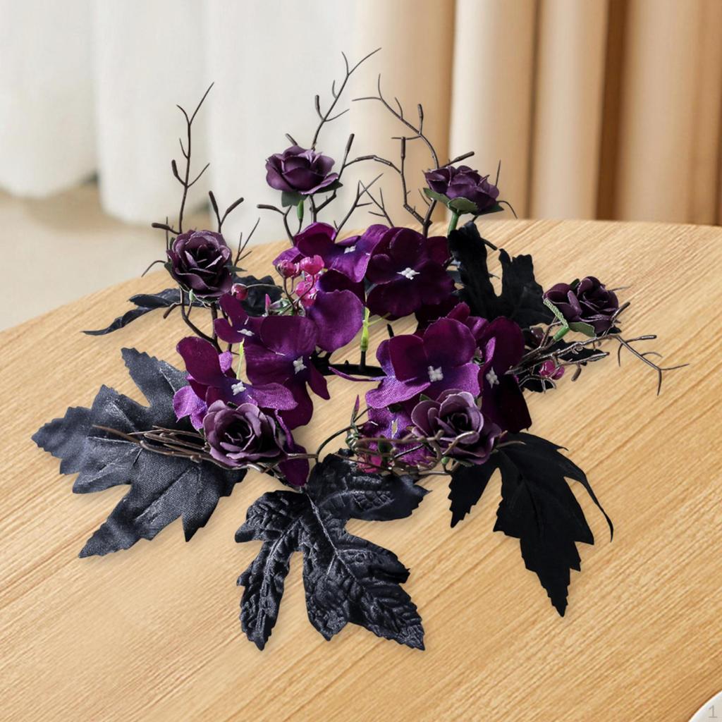 Halloweenský svícenový věnec Dekorativní na jídelní stůl do obývacího pokoje