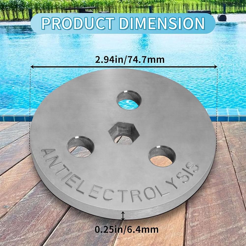 Pool Skimmer Zinc Anode Weight Plate Pool Skimmer Basket Weight Keep Your Skimmer Basket In Place for Salt System Swimming Pools
