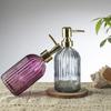 Elegant Vertical Stripe Press Hand Soap & Shampoo Dispenser for Home