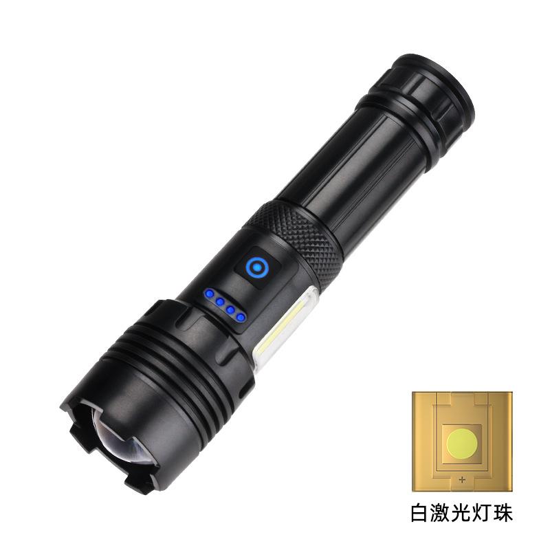 

Светодиодные фонарики USB Перезаряжаемый Водонепроницаемый Фонарик с высокой яркостью 3 режима Супер яркий фонарик для рыбалки на открытом воздухе, приключений White laser
