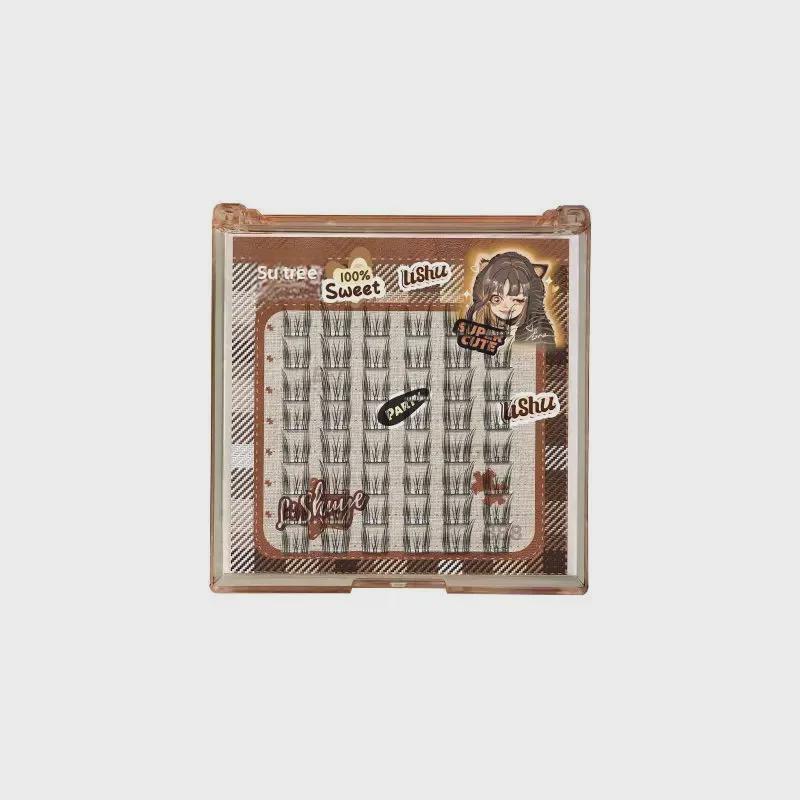 Lishu Fairy Cat Ear Natural False Eyelashes - Beginner-Friendly and Glue-Free