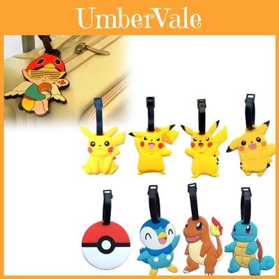 Pokemon Pikachu Charmander Squirtle Štítok na batožinu Gengar Charmander Squirtle Silikónový cestovný štítok Pre cestovateľov