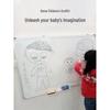 Double-Sided Magnetic Whiteboard/Blackboard for Kids – Compact, Erasable, and Perfect for Home Teaching and Doodling.