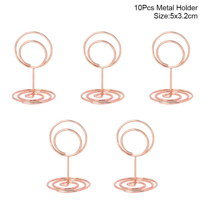 10pcs Natural Wooden Place Card Holders Stand Card Photo Clip Holder Rustic Wedding Decorations Party Table Number Name Sign