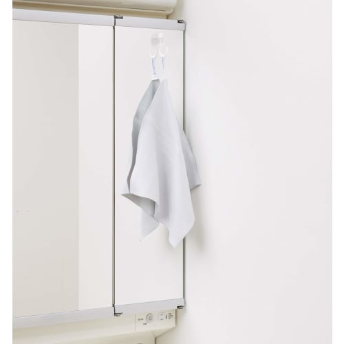 KB Seiren Cleaning Cloth for Mirrors and Bathroom Sinks, Gray, Approx. 29 x 29 cm, Pack of 2, Cleaning God, Made in Japan, S087