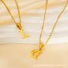 26 Letter Necklace Women's 18K Simple Fashion Non-fading Pendant Jewelry 2026