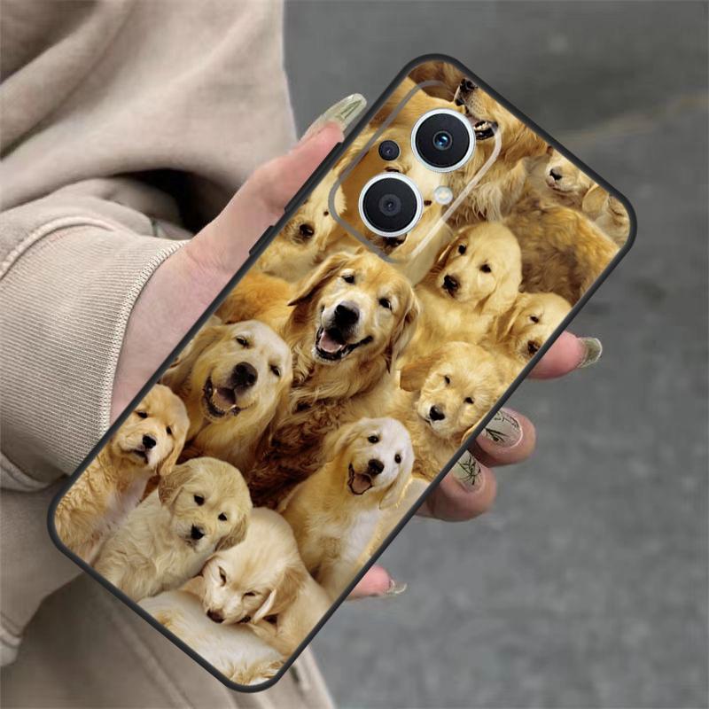 

Golden Retriever Dog Case For OPPO Reno 11 11F 10 Pro 4Z 5Z 8T 5 6 7 8 Lite OPPO Find X5 X6 Pro X2 X3 Lite Cover OPPO Reno4 Z 5G