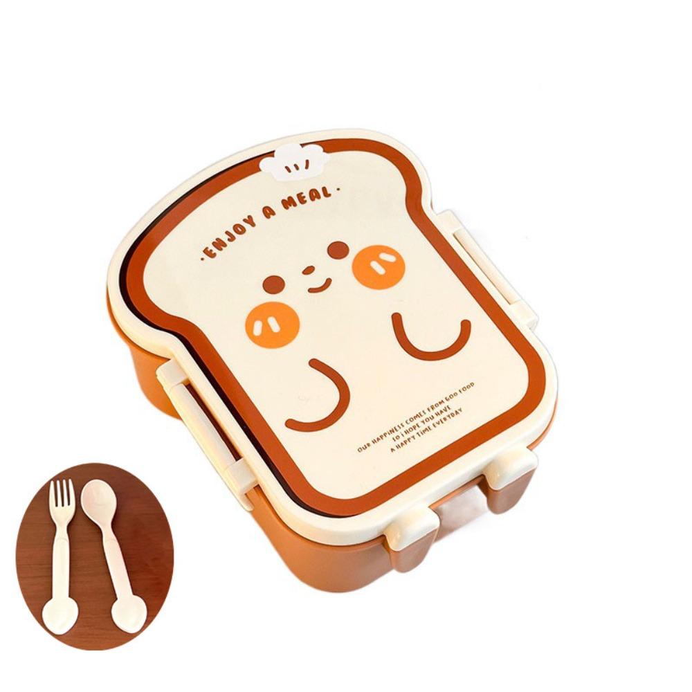 

Портативный раздельный ланч-бокс для гамбургеров с посудой, можно использовать в микроволновой печи, студенческие ланч-боксы, пластиковый контейнер для хранения еды, закуски