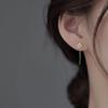 Elegant Zirconia Flower Tassel Earrings for Women - Luxurious and Fresh High-End Jewelry