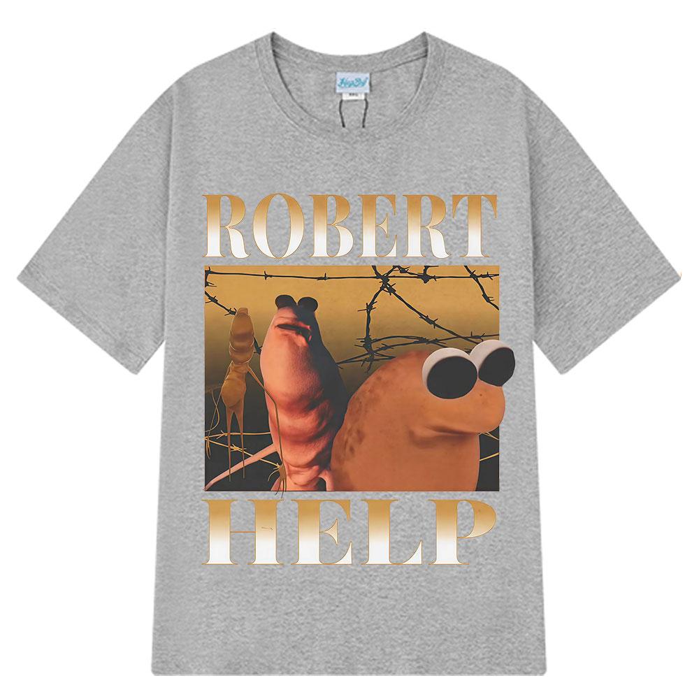 2025 Summer Marcus The Worm I Dont Like This Rock Funny Men Harajuku Shortsleeved Cotton Hiphop Casual Breathable Tshirts