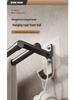 Double Bar Aluminum Alloy Towel Rack - Punch-In Type with Non-Marking Sticker