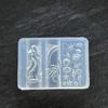 Silicone Nail Art Mould With Sea Shell Fish and Mermaids Patterns Easy Demolding for Manicure