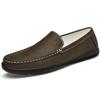 Boty z pravé kůže Pánské mokasíny Pohodlné boty pro volný čas Pánské ploché mokasíny Pánská obuv