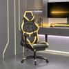 VidaXL Gaming Chair with Footrest Swivel Computer Chair Armchair Ergonomic Office Seat Interior Black and 3143678