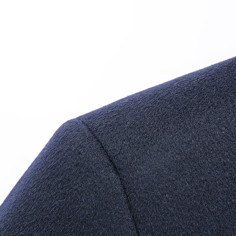 FAPAI Men's Cashmere Wool Blend Business Overcoat