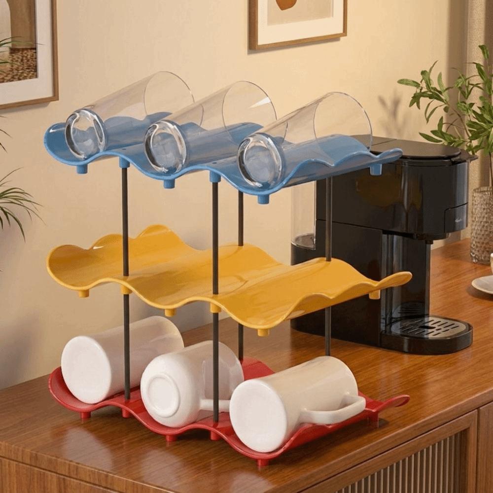 Large Capacity Cup Storage Rack Anti-Fall Water Cup Holder Water Bottle Storage Rack for Home