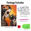 DIY Frameless Pearl Art Kit Sugar Skull Cat Design 3D Bead Painting Canvas Relaxing Handmade Craft for Home Decor Wall Art Gift