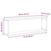 Cube Shelves Set 4 pcs White 80 x 15 x 26.5 cm Engineered Wood