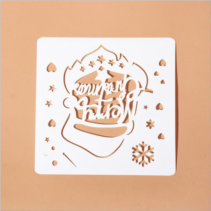 Christmas Lace Ruler Template for DIY Journal, Photo Album, and Painting