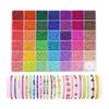 Beads Crafts Approx. 10250 Pieces/Box BetterJonny 41 Colors 3mm Glass Seed Beads Round Seed Beads Accessory Kit DIY Supplies Crafts Handmade for