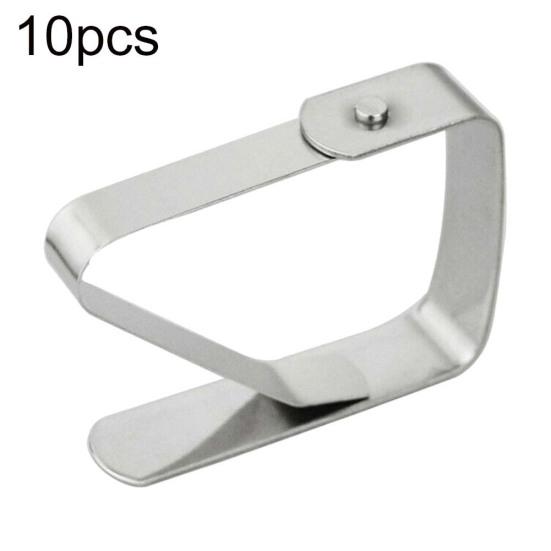 

10 шт зажимы для гостиничной скатерти из нержавеющей стали, свадебный держатель для стола, зажим