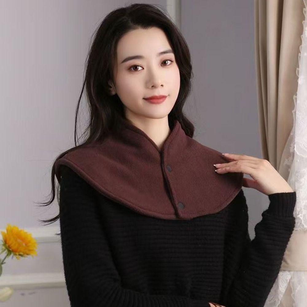 Thick Sleeping Scarf Windproof Neck Warmer Bib Snood Neck Protection  Autumn Winter