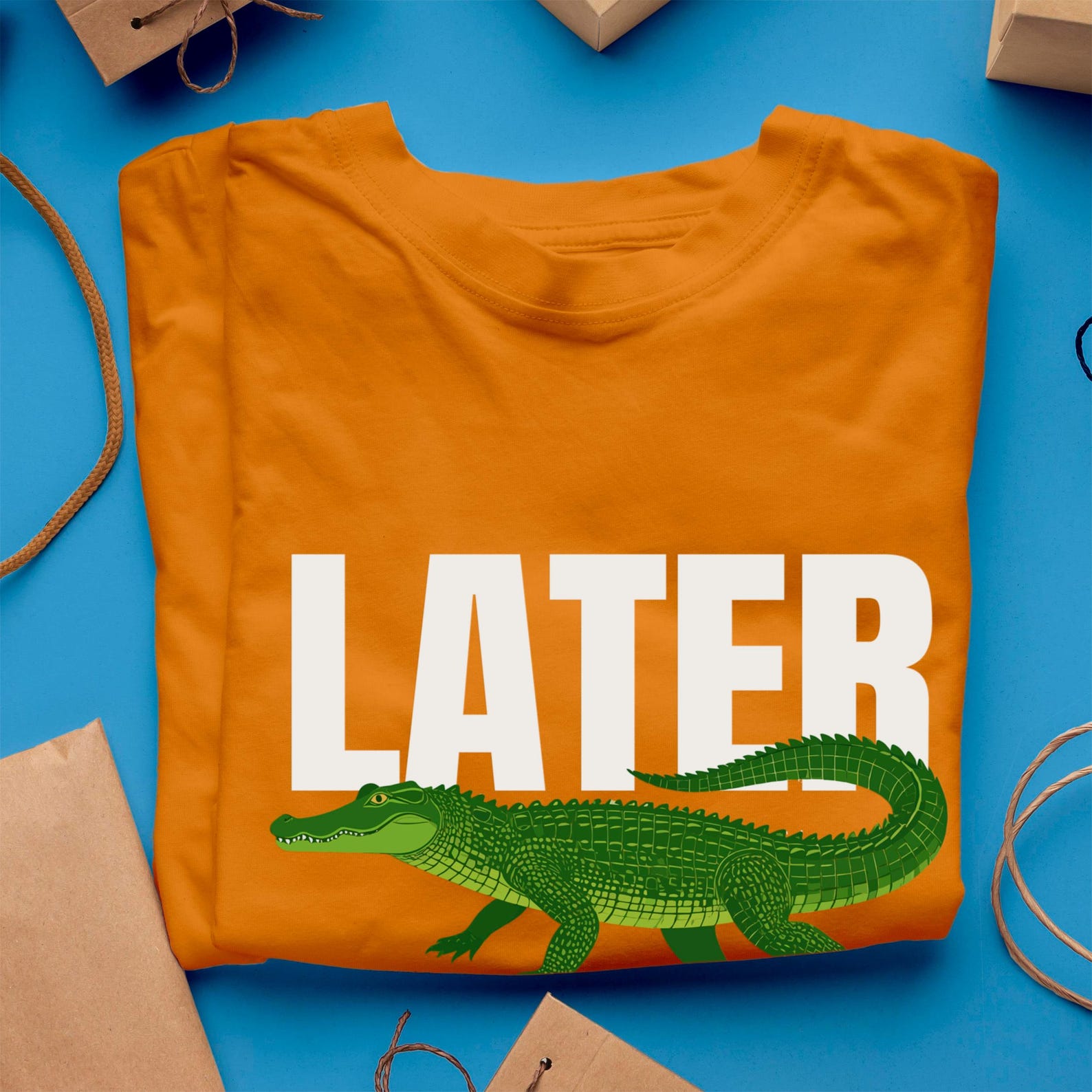 Later Alligator T-Shirt: Retro Gator Graphic Tee, Sarcastic Humor 2XL