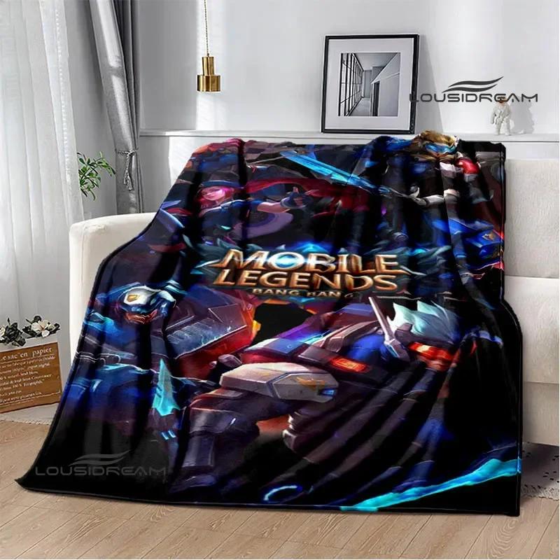 Mobile Legends Bang Bang Cartoon Printed Blankets Fashion Warm Flange Blanket Home Travel Blanket Bed Linings Birthday Gift