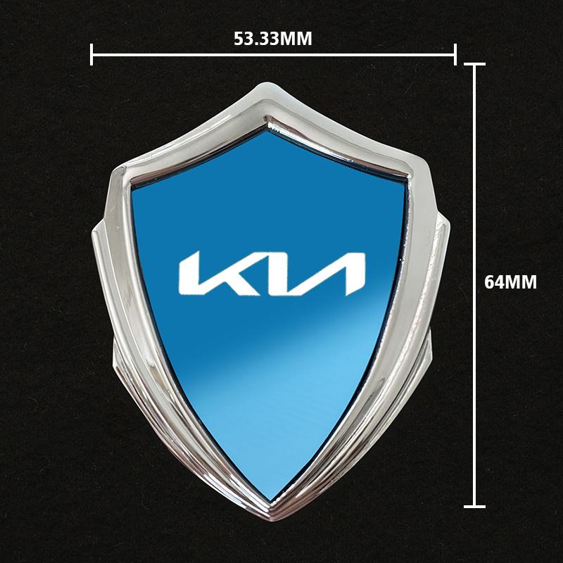 Pegatina triangular de metal para modificación lateral de coche para Kia Sportage Ceed Picanto Rio ProCeed Niro 5 3 4 K7 5 8 3 9 Accesorios Ray