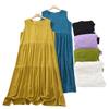 Jacquard Craft Cotton Silk Casual Women's Vest Dresses Dresses Thin Bottom Dresses Cotton Rayon Long Cake Dresses Beach Dresses