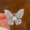 Elegant Crystal Butterfly Brooches for Women Badges Classic Lady Dress Suit High-end Pins Fashion Jewelry