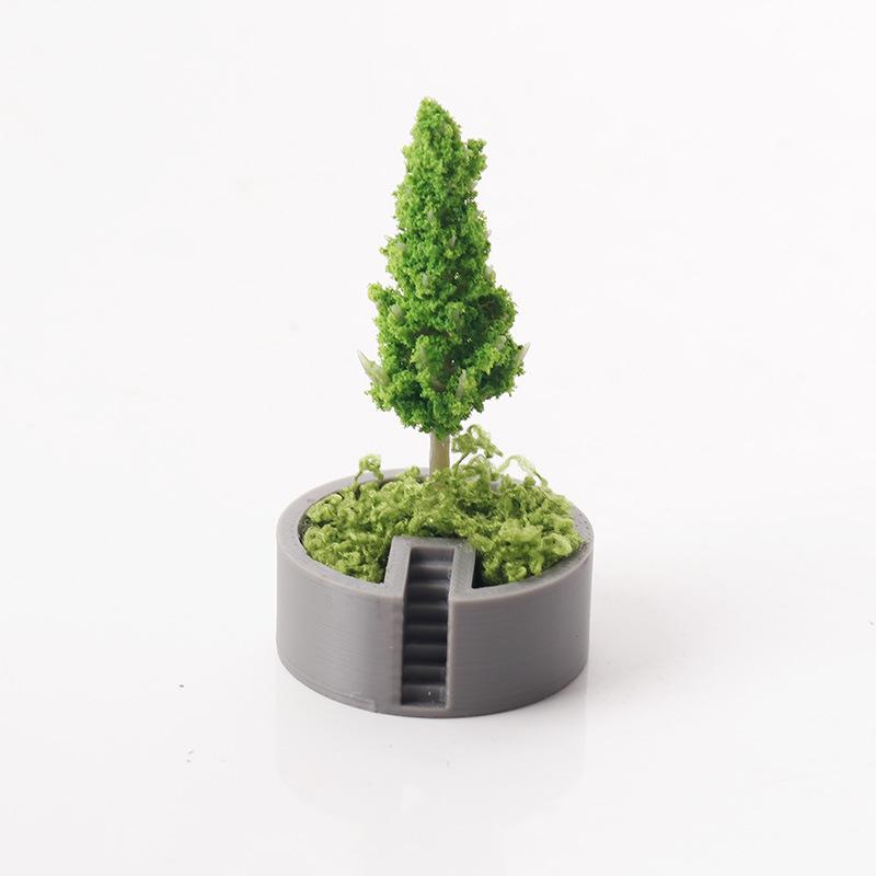 Simulierter Weihnachtsbaum Kirschblütenbaum Kiefernbaum Topfpflanzen Modell Puppenhaus Szene Dekoration Mikrolandschaft Ornament