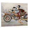 GLASPANEL FÜR DIE KÜCHE 65x60 Motorrad