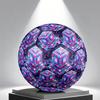 1pc Colorful Cube Puzzle Themed Soccer Ball, Size 5, Lightweight PVC Material, Outdoor Training Soccer Ball Gift. q62280