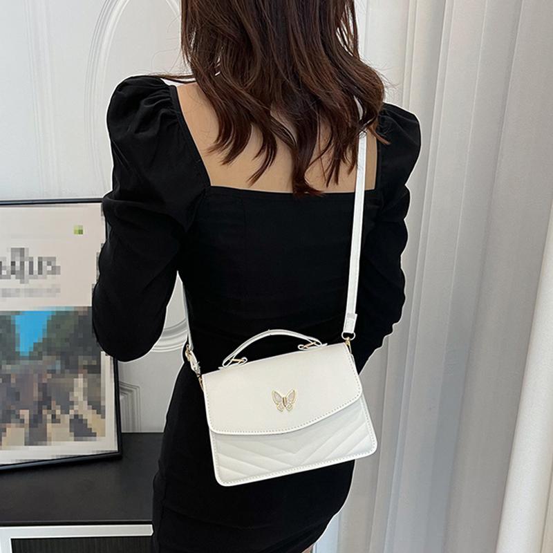 PU Versatile and Fashionable Portable Small Square Bag Single Shoulder Crossbody Bag Luxury Designer Handbag AVE