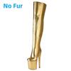 Luxury Over the Knee High Boots Women Platform Sexy 20cm Super High Heels Party Dance Club Shoes Ladies Gold Silver Long Boot