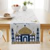 Ramadan Eid Mubarak Decorative Tablecloth Home Party Festive Starry Table Ambiance Dusting Sky P2U0
