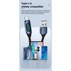 120W USB A To Type C LED Digital Display Fast Charging Data Cable Nylon Braided USB Charge Cord Type C To Type C PD 6A USB Cord