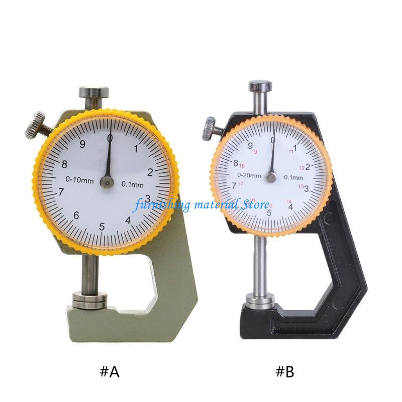 Y5GD Thickness Measurement Tool Dial Thickness Gauge Thickness Tester for Leather Cloth 0-10/0-20mm Thickness Gauge