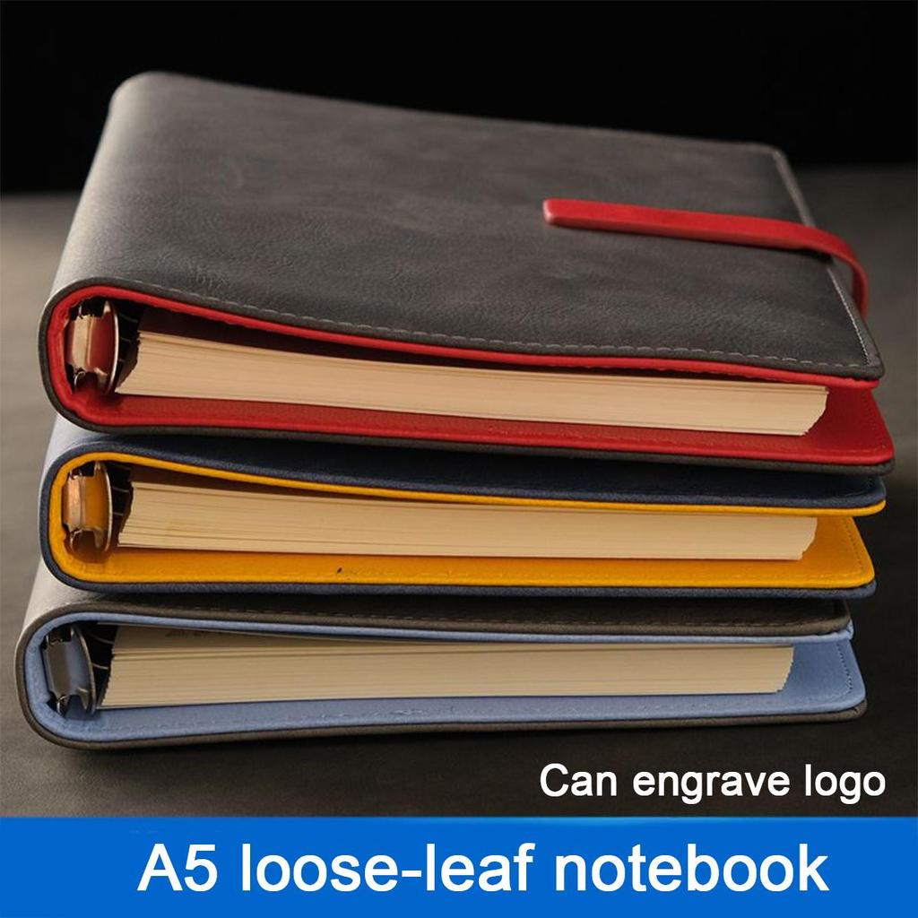 A5/B5 buckle student subject notebook, business loose-leaf notepad, diary, work meeting record book, travel log, 80 sheets 160 pages