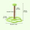 Washable Bird Spinning Toy 360° Rotation Parrot Perch with Anti-Slip Texture Hanging Parakeet Toys with 1.8'' Larger Washer