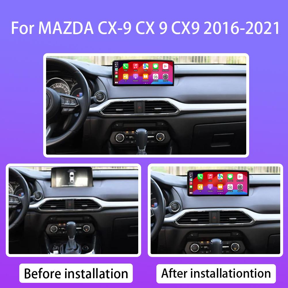 10.25“ Android Carplay For MAZDA CX-9 CX 9 CX9 2016-2021 Auto Radio Stereo GPS Navigation Multimedia Video Player NO 2DIN DVD BT