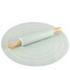 2 Pcs/set Round Rolling Pin Kit with Scale Kneading Pad Rolling Pin Pastry Mat Set  Flour