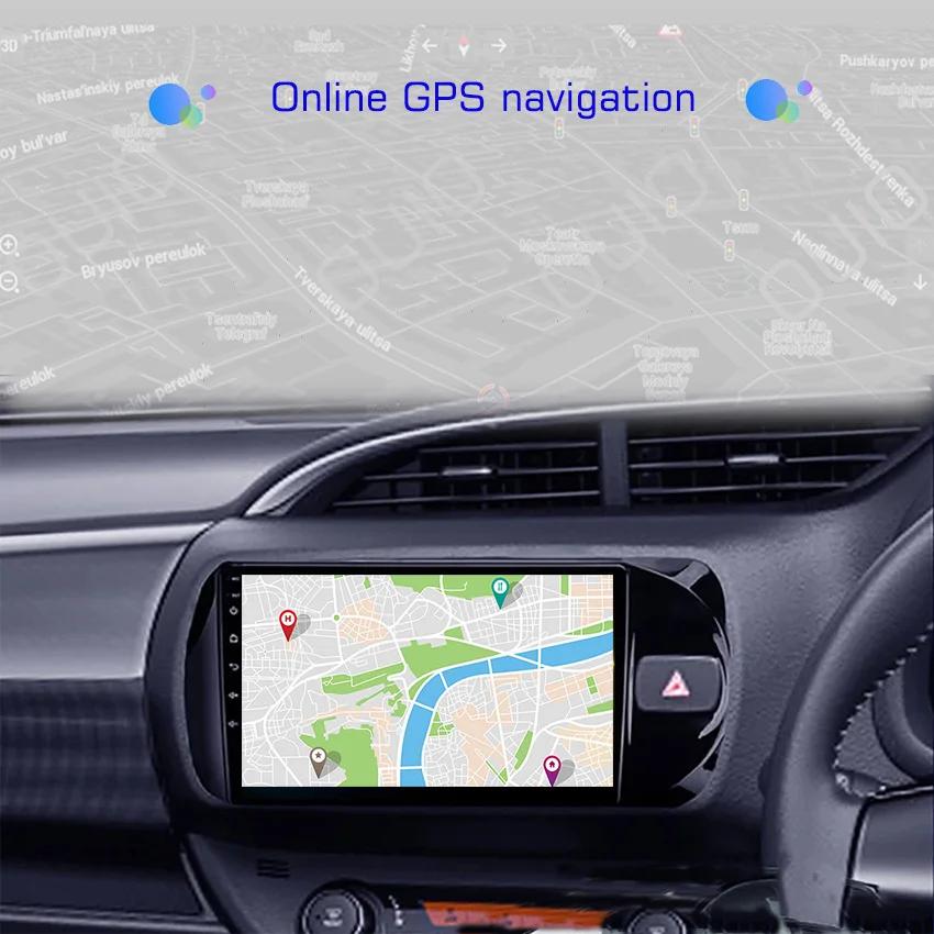4G Android 13 Radio For Toyota Vitz 3 XP130 2014 2015 2016 2017-2019 Car Stereo Multimedia Player Carplay Auto GPS 2DIN NO DVD