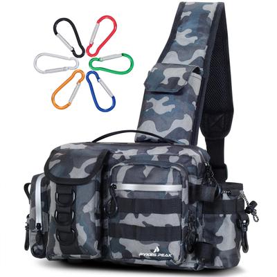 PYKES PEAK Angelzubehör Run Gun 2 5 Wasserdicht Groß 6 Angler Schultertasche Mittel, Tasche, & Tasche, Größen, Farben, Reißverschluss, Fassungsvermögen, Karabiner, Tasche,