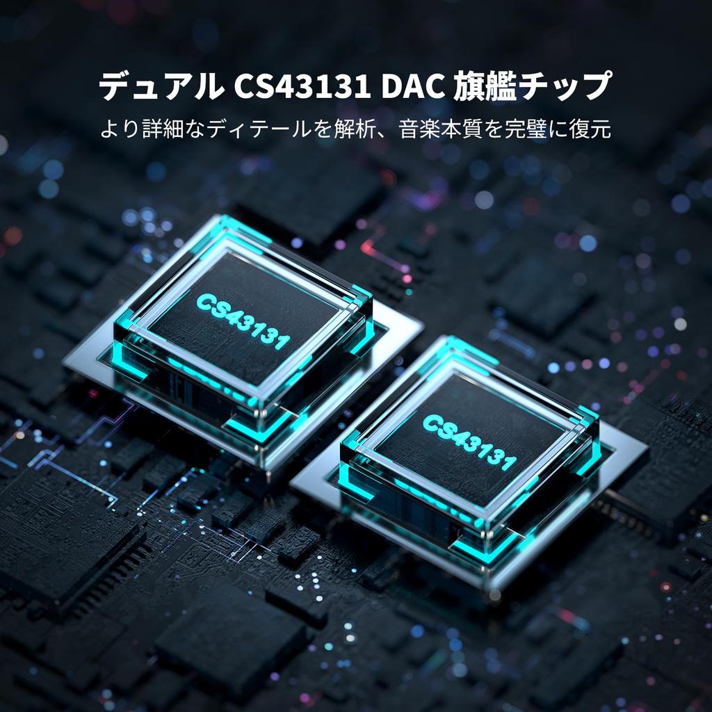 Fosi Audio DS2 USB C to AUX Headphone Amplifier DAC Dongle with Portable Audio Amplifier with Dual Balanced CS43131 for iPhone 15 Pro Max and Android