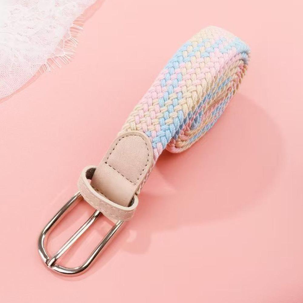 Simple Waistband Belts PU Leather Elastic Belts Fashion Stretch Leather Belts  Jeans
